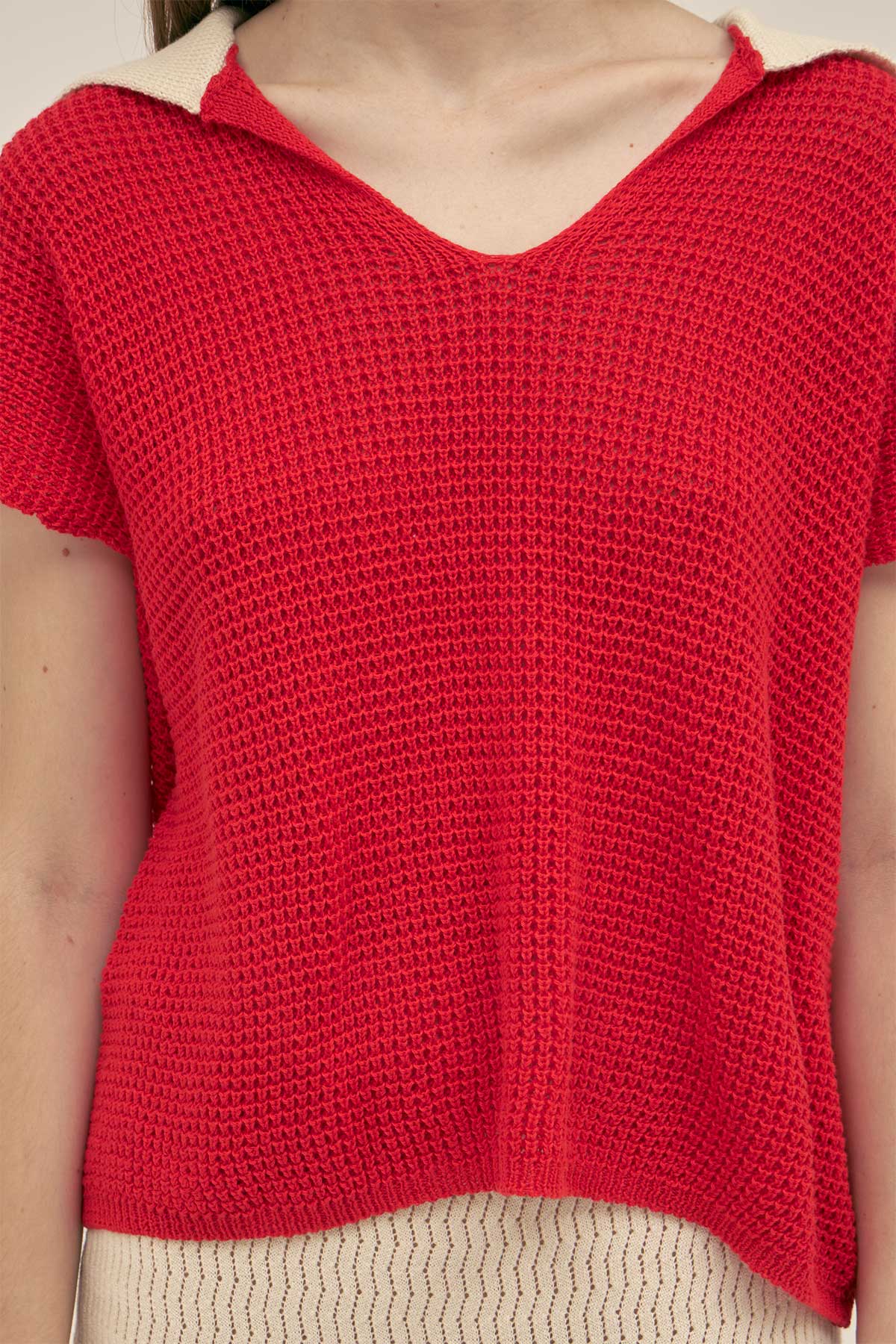 Lu Knit Top rojo 1