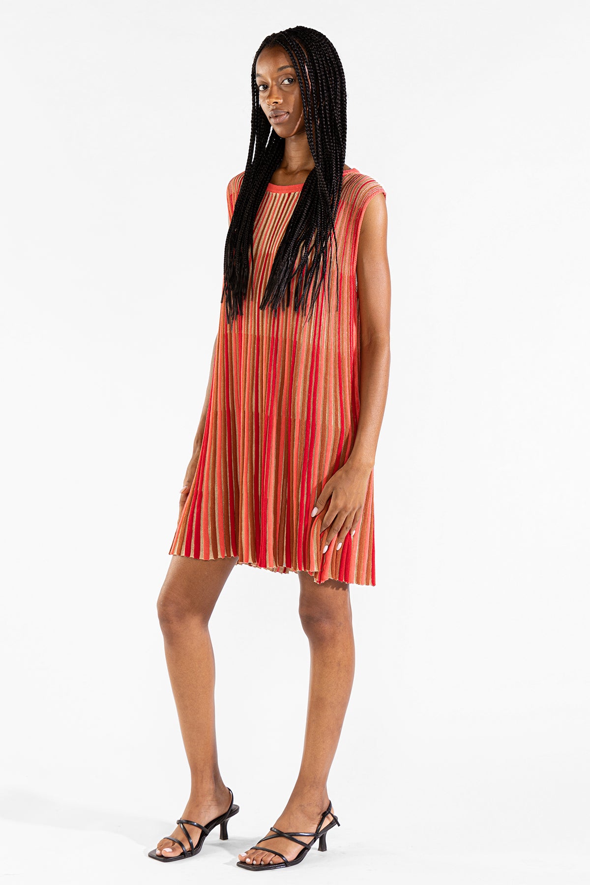 Vestido Striped Tee Tejido Berry Vestidos y Monos Polonio UY