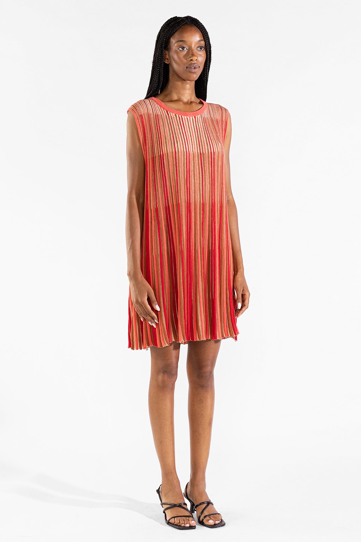 Vestido Striped Tee Tejido Berry Vestidos y Monos Polonio UY