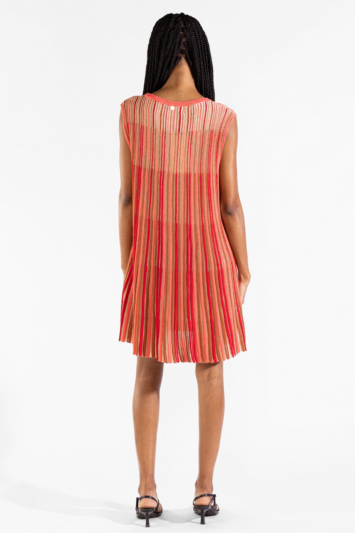 Vestido Striped Tee Tejido Berry Vestidos y Monos Polonio UY