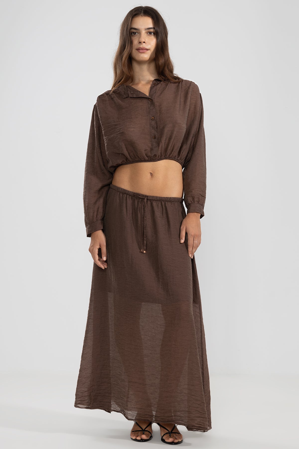Falda Abby Choco