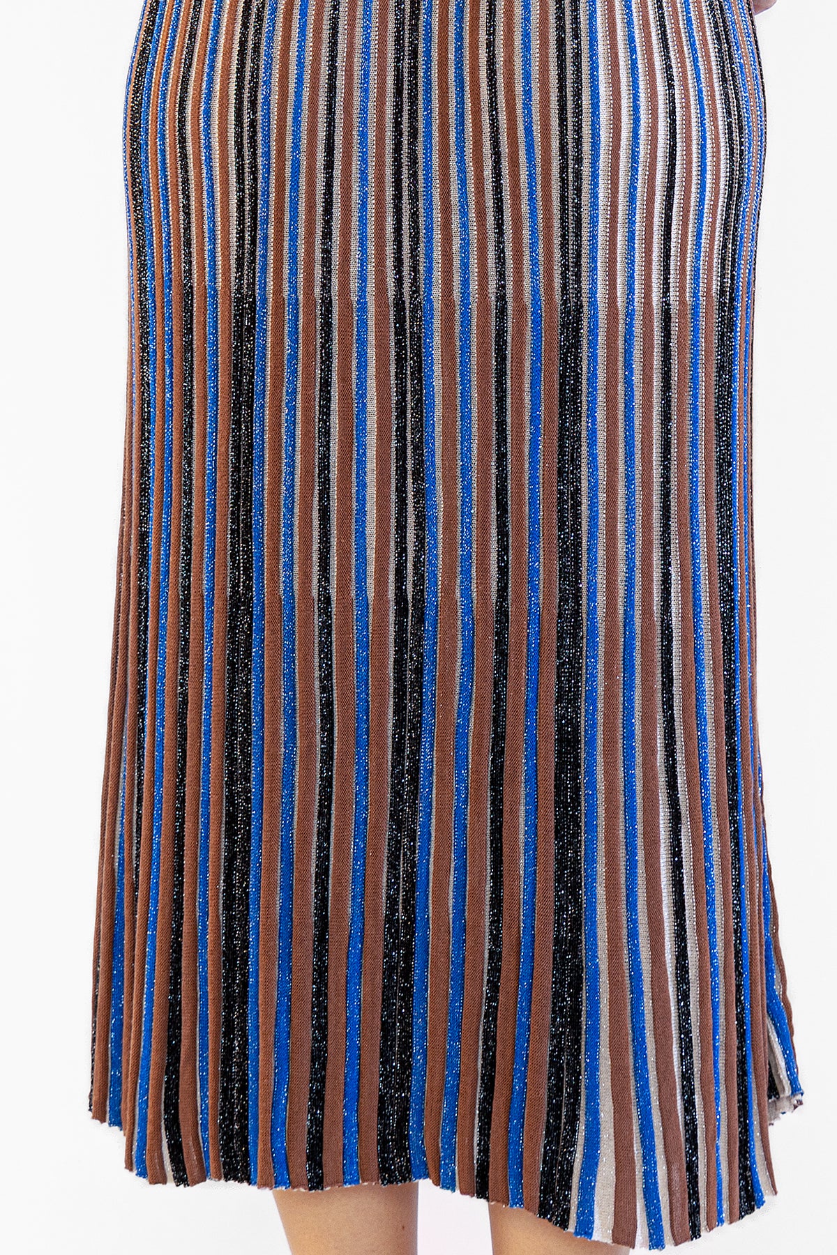 Vestido Striped Long Tejido Blue Vestidos y Monos Polonio UY