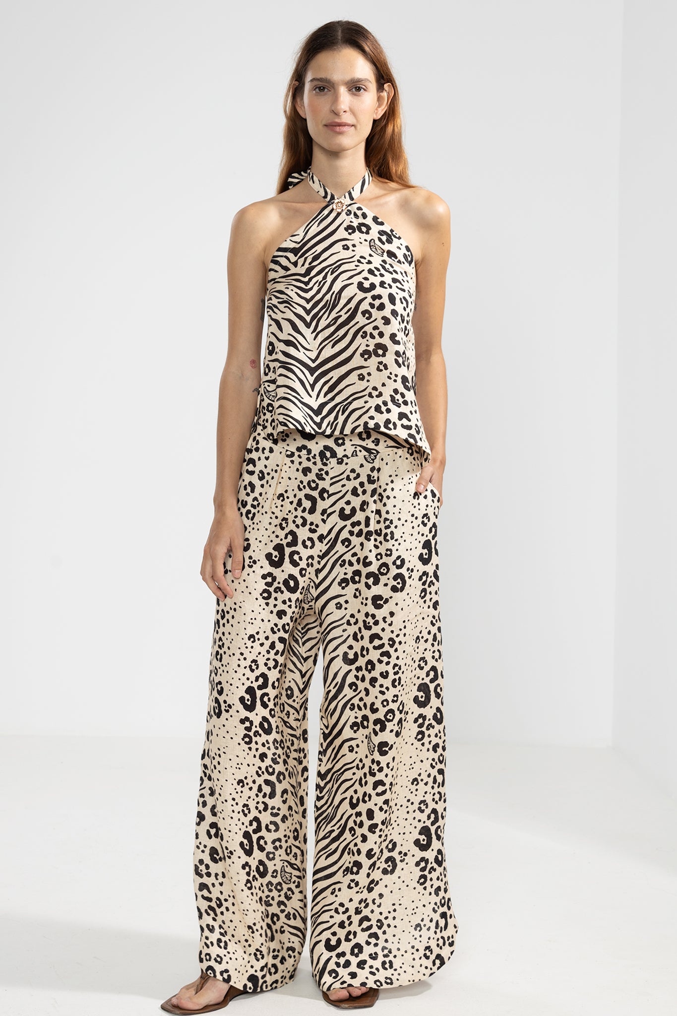 Vale Pants Feline Crema