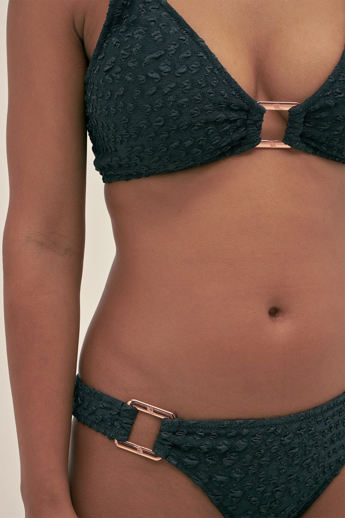 Bottom Bikini Ring Eclipse Black - Polonio Uruguay