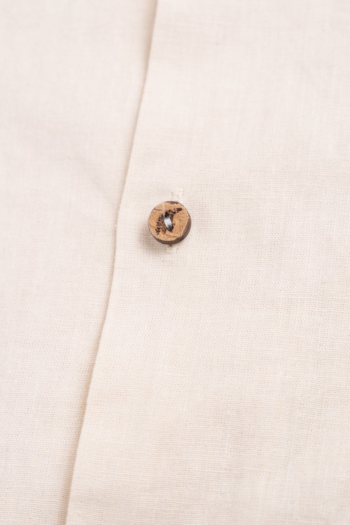 Camisa Camp Collar Boxy Cream - Polonio Uruguay