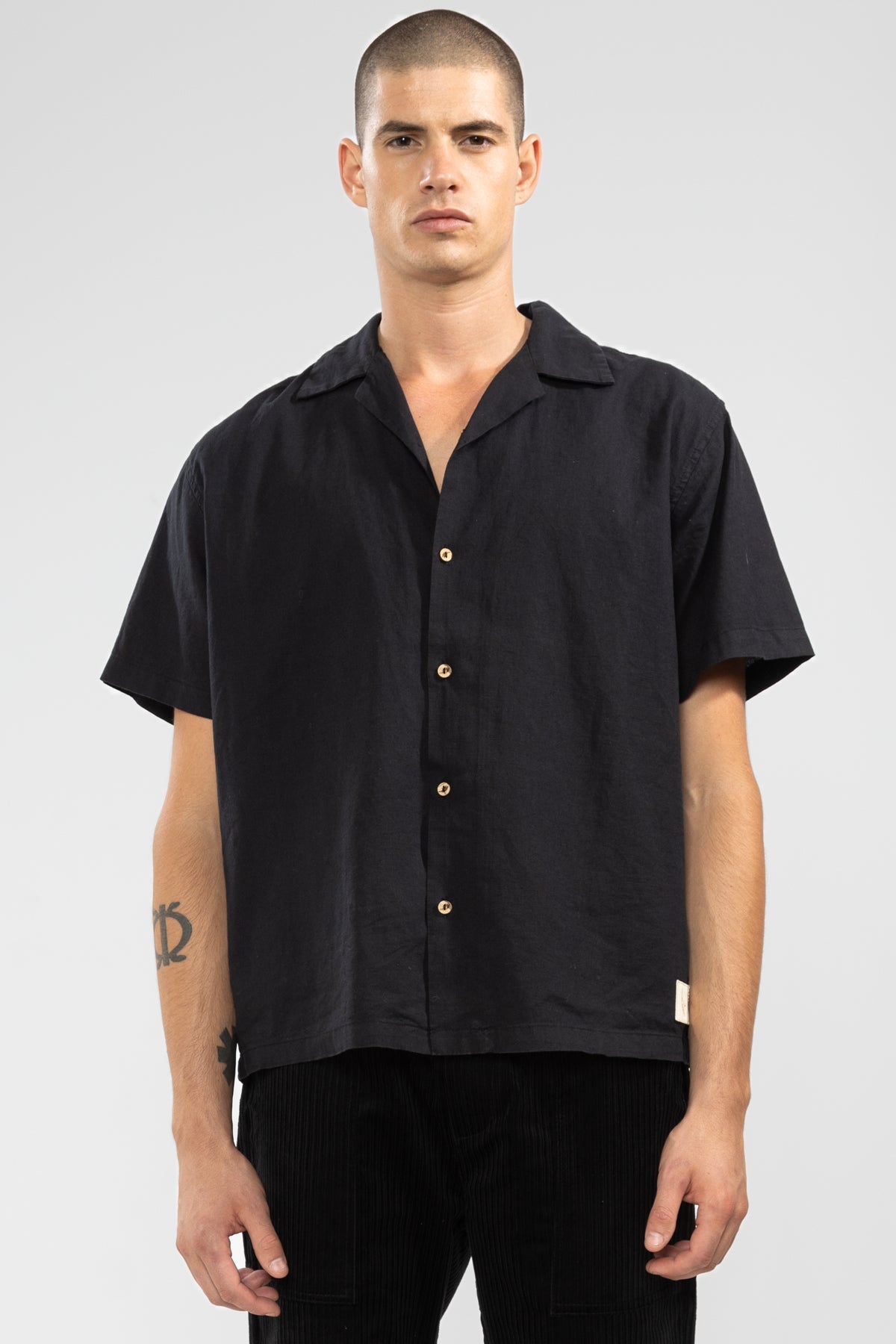 CAMP-COLLAR BOXY SHIRT