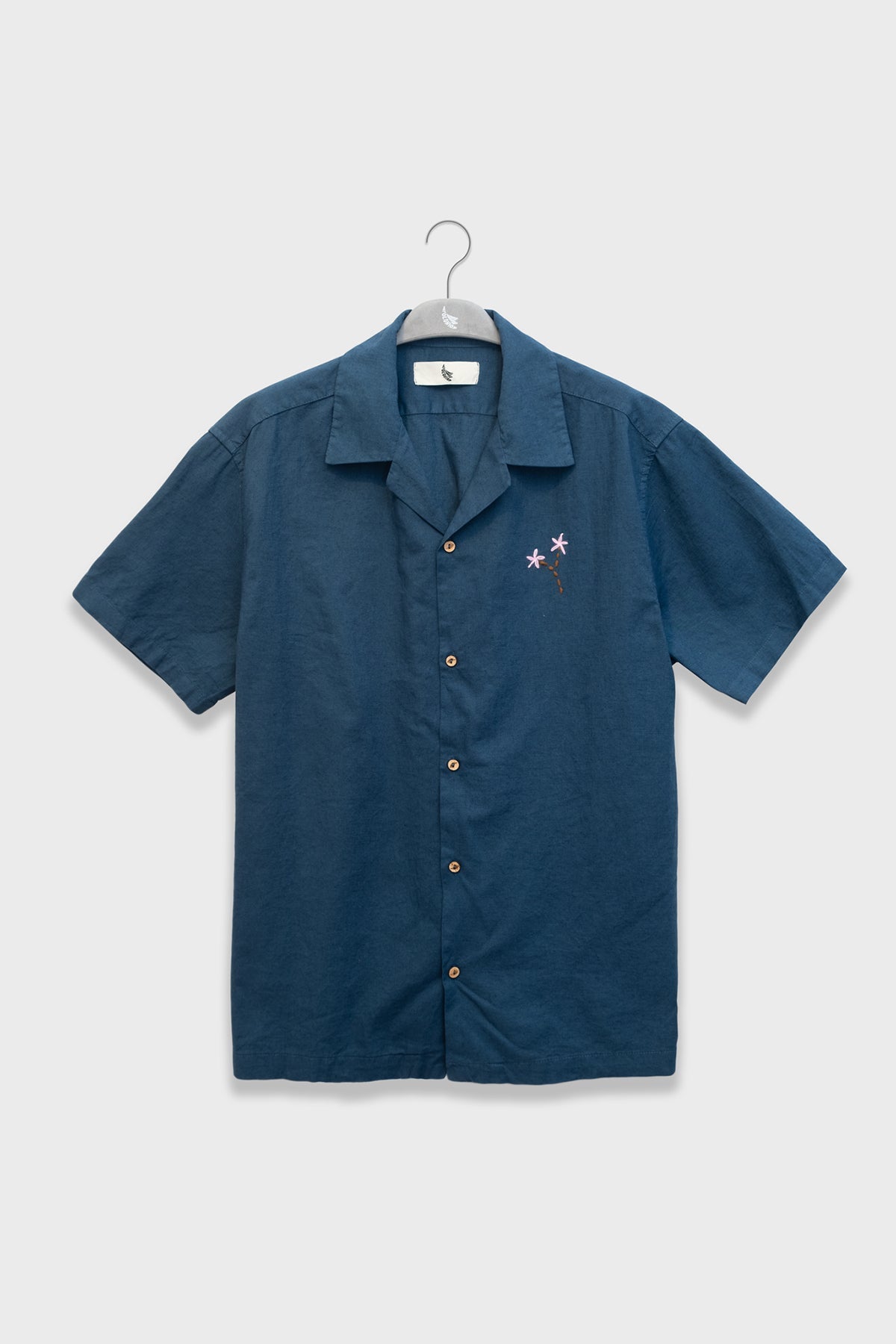 FLORAL CAMP-COLLAR BOXY SHIRT