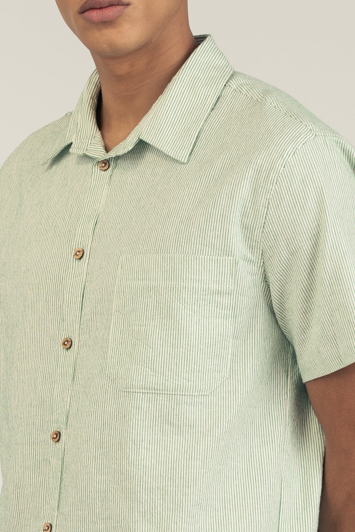 Camisa Manga Corta Fede Green - Polonio Uruguay