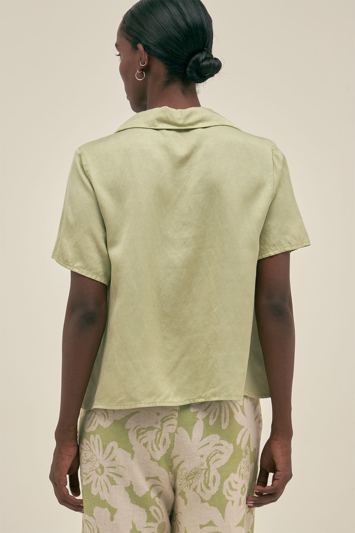 Camisa Manga Corta Pistachio - Polonio Uruguay