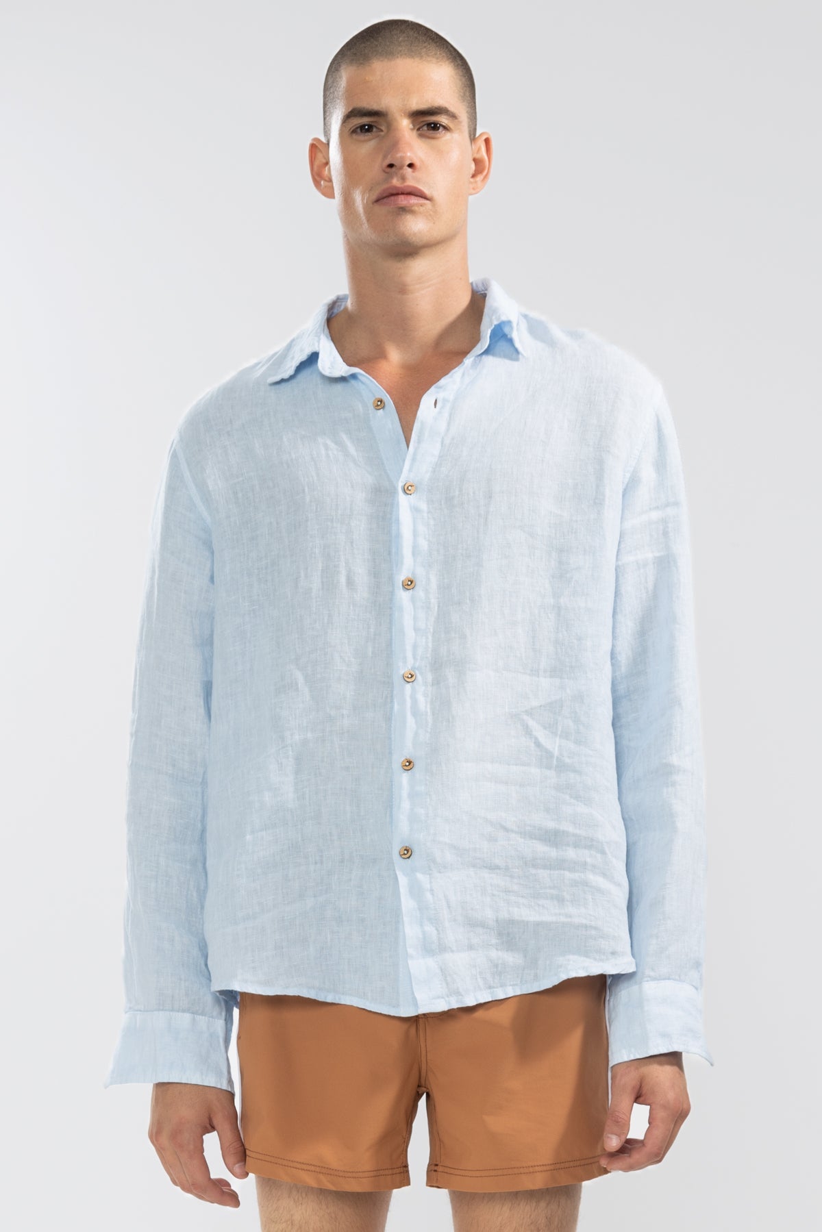 100% LINEN LONG SLEEVE SHIRT
