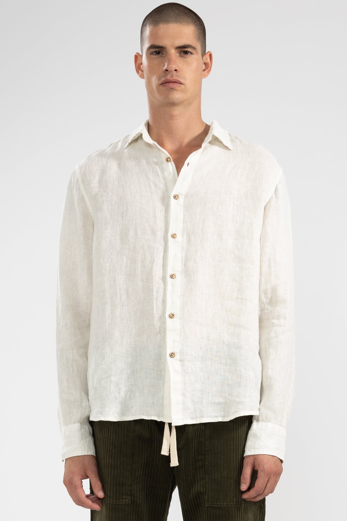 100% LINEN LONG SLEEVE SHIRT