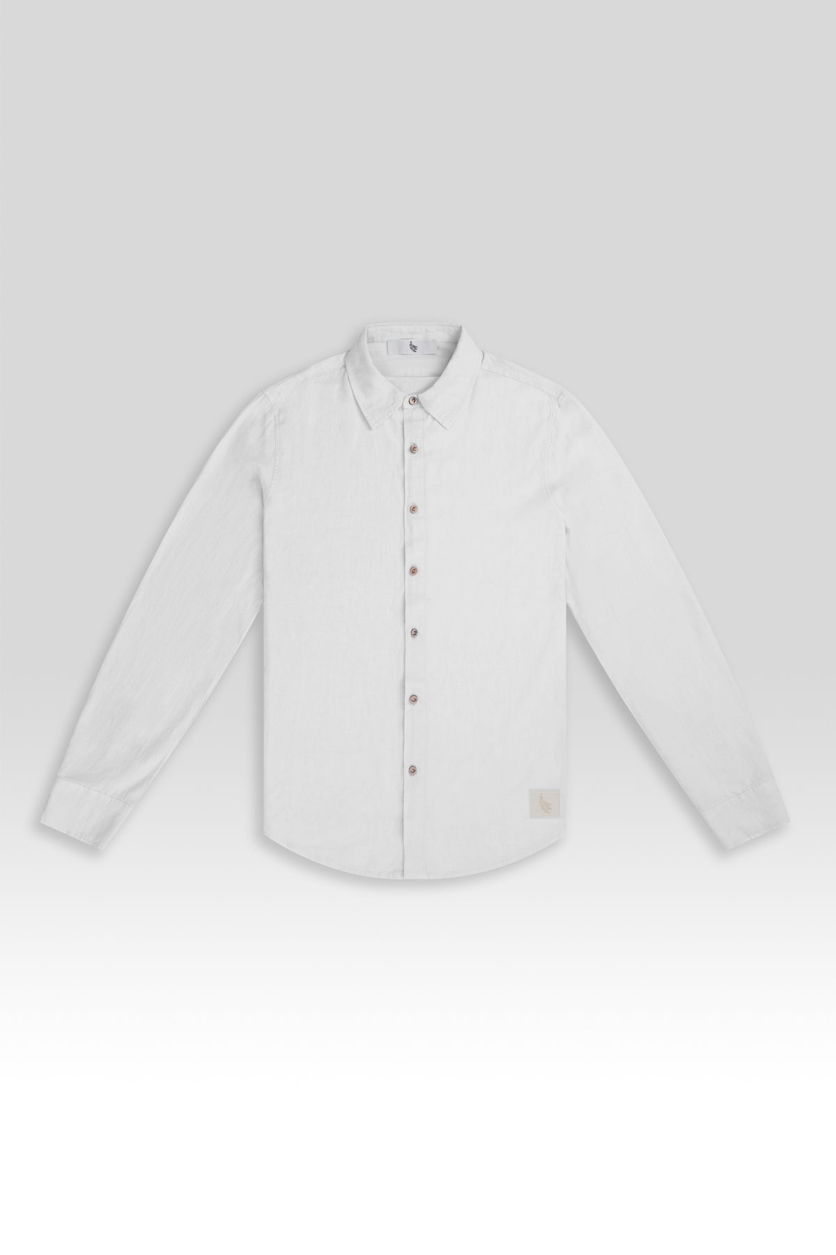 Camisa Manga Larga de Lino Blanco - Polonio Uruguay
