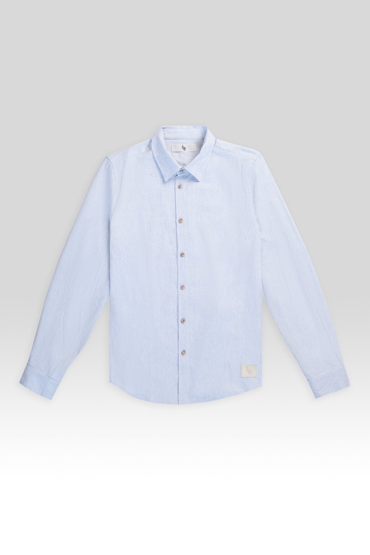 Camisa Manga Larga Fede Blue - Polonio Uruguay