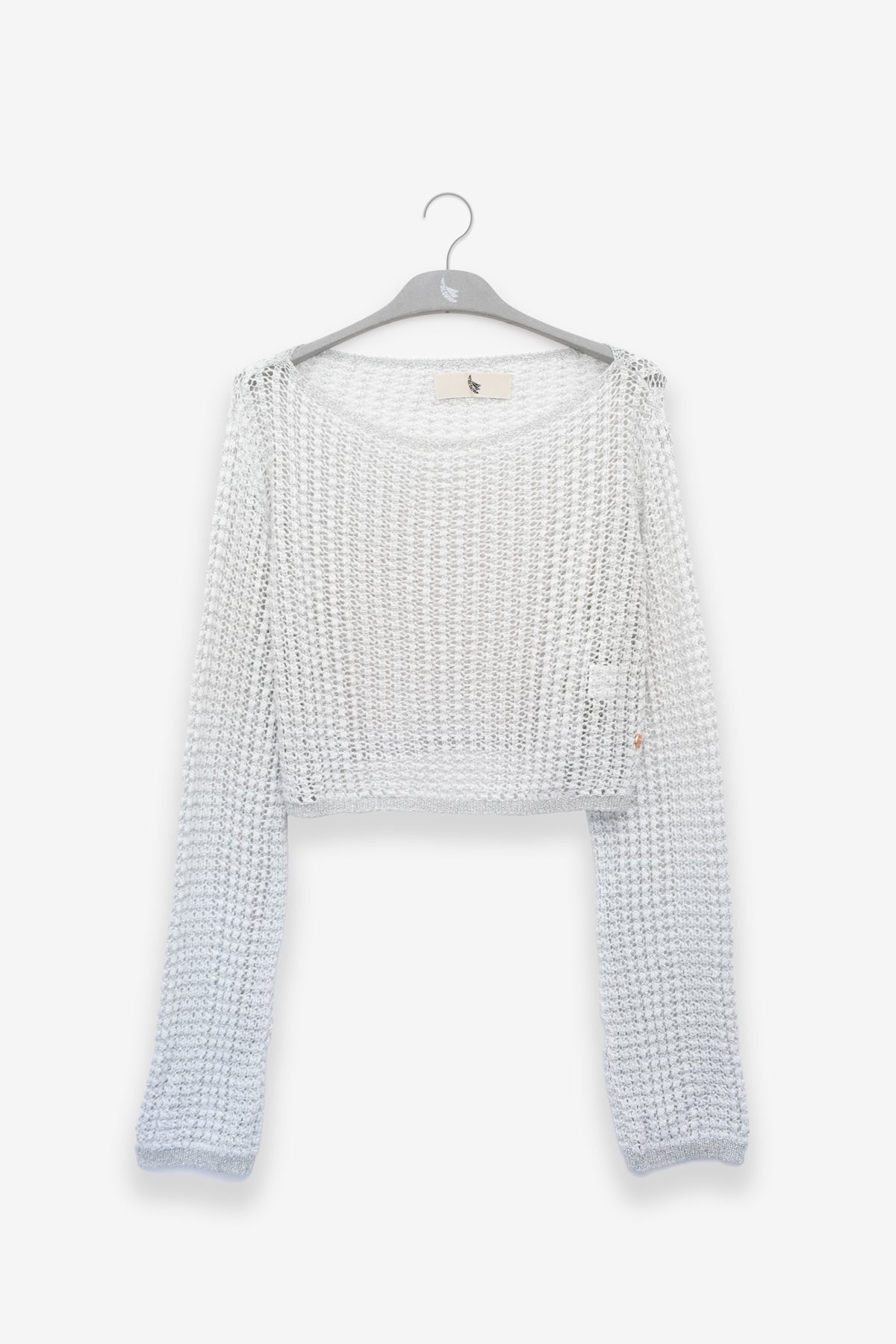 Crop Sweater Silver - Polonio Uruguay