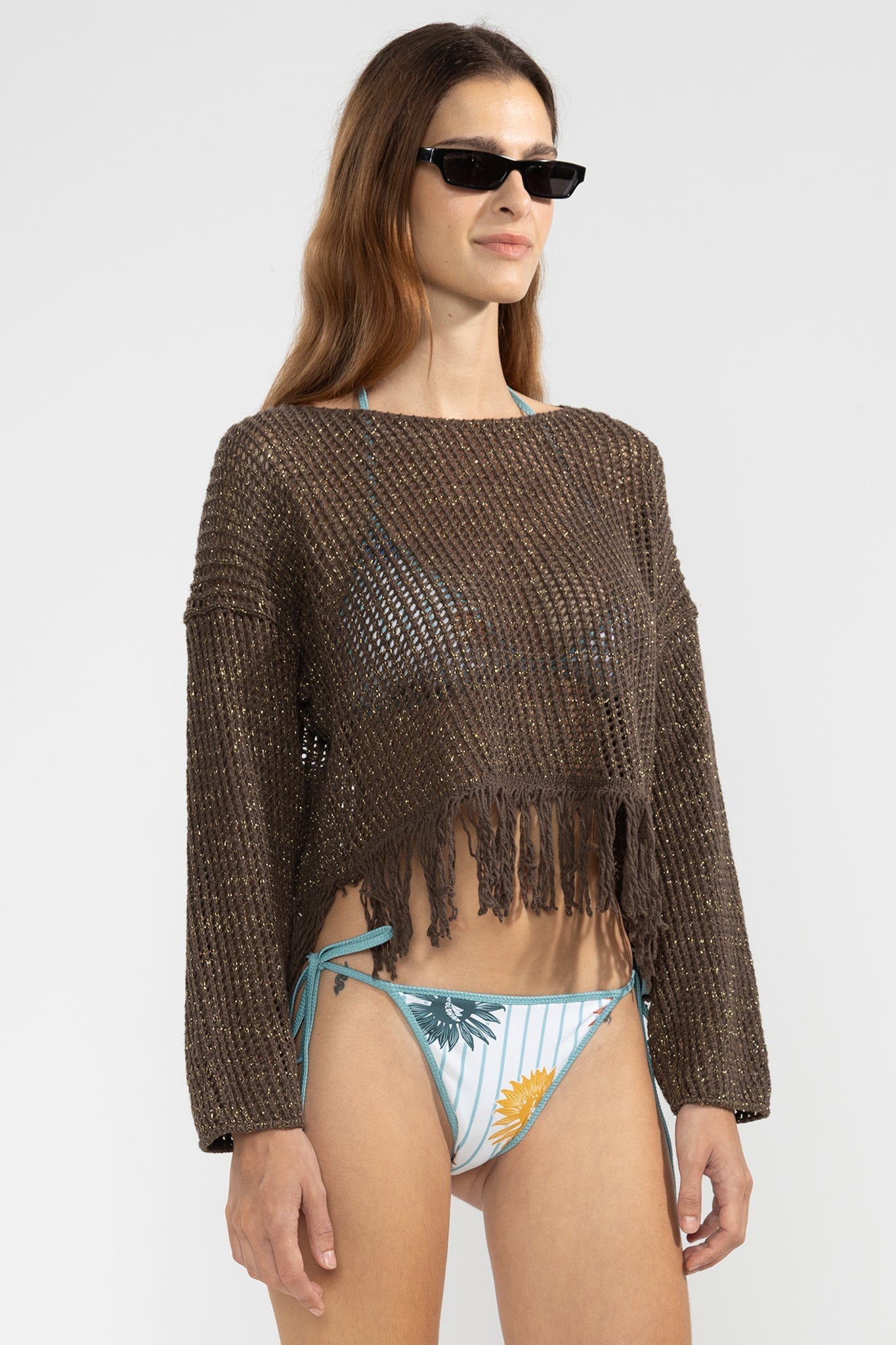 Fringes Sweater Choco - Polonio Uruguay