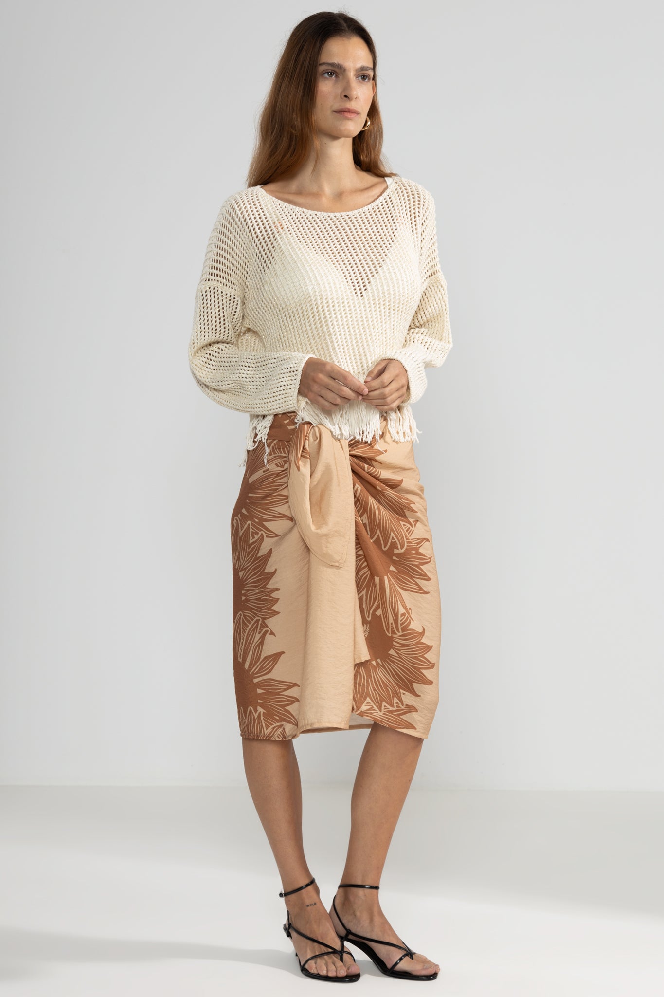 Fringes Sweater Cream - Polonio Uruguay