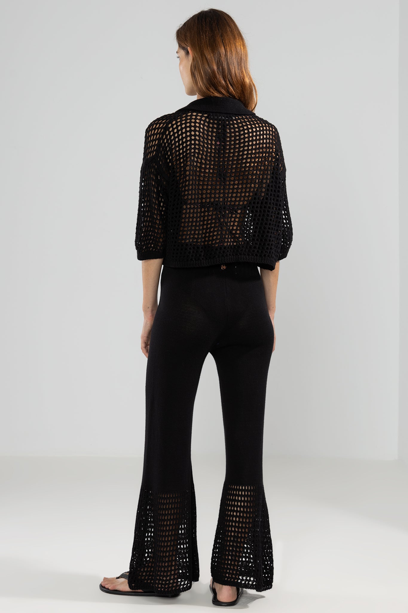 Mica Knit Pants Black - Polonio Uruguay