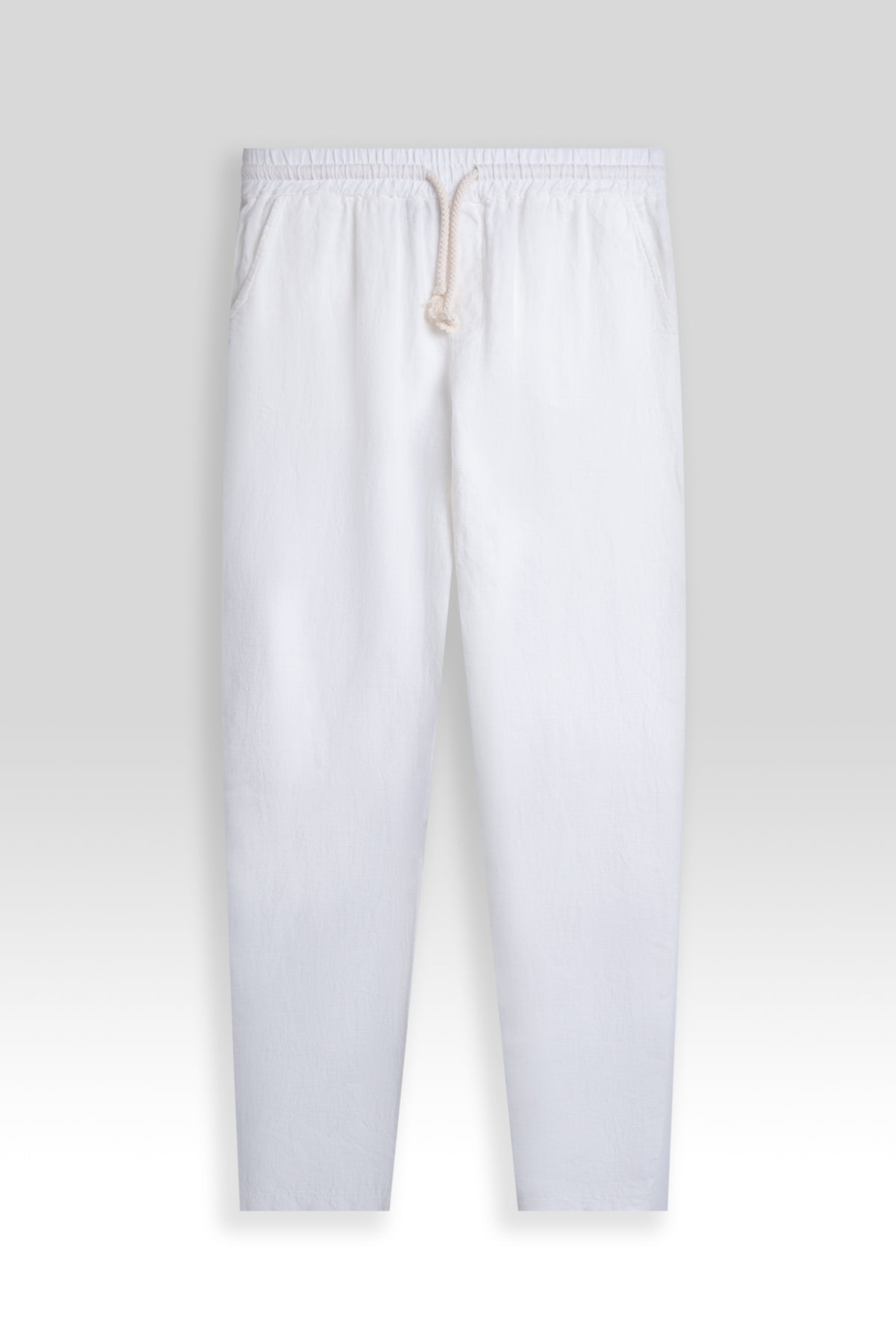 Pantalón De Lino Premium Blanco - Polonio Uruguay