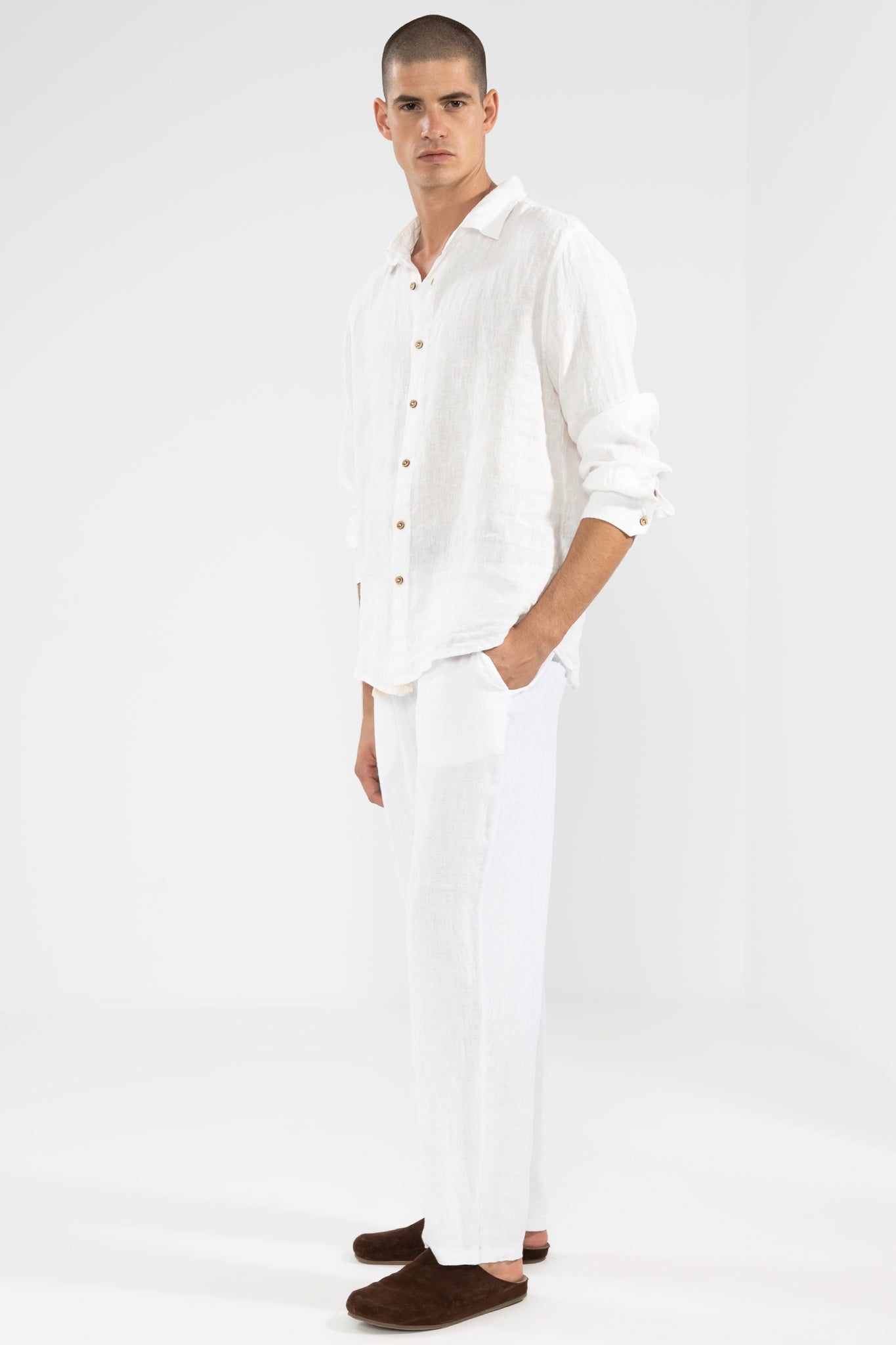 Pantalón De Lino Premium Casapueblo - Polonio Uruguay