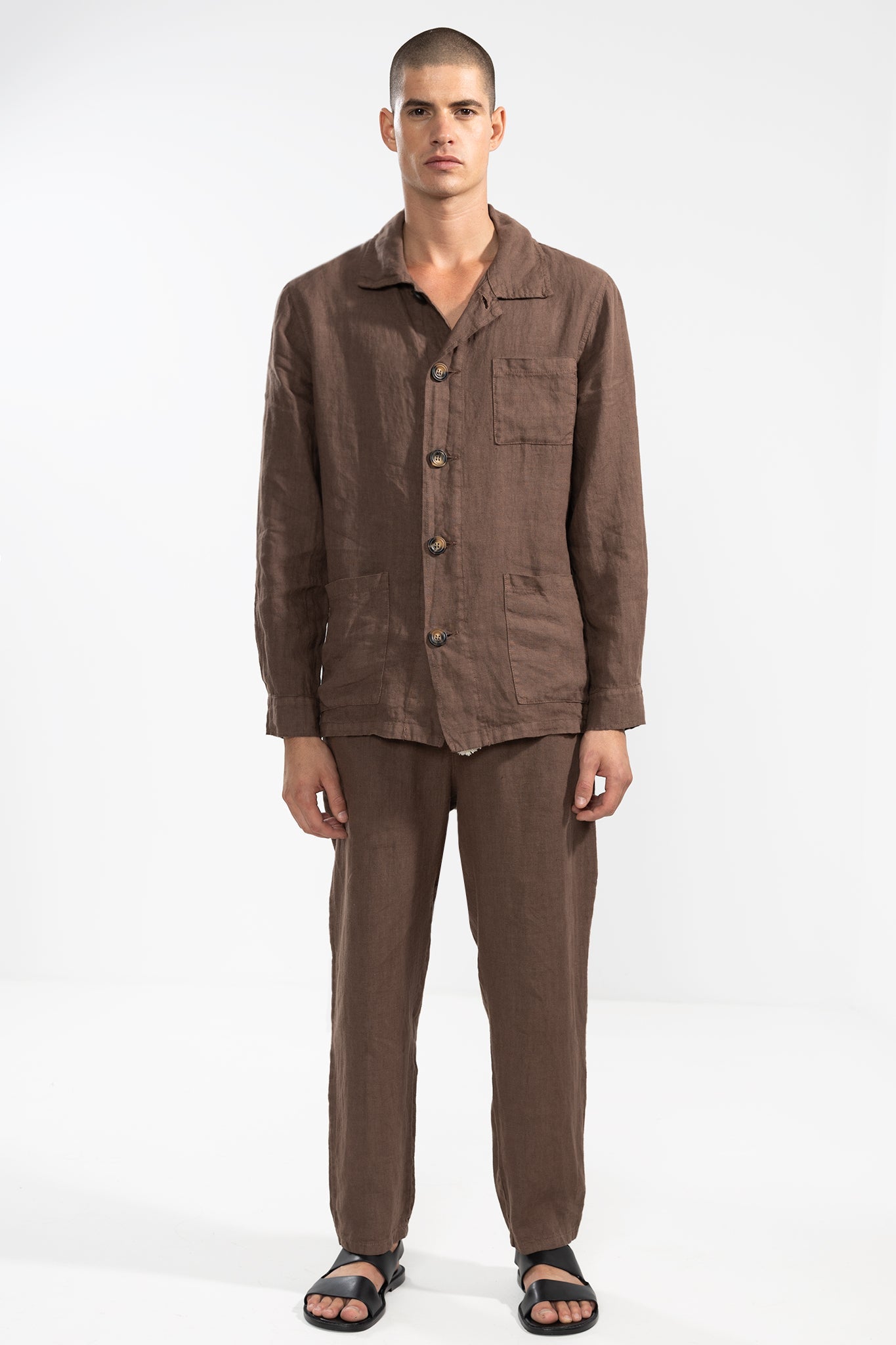 Pantalón De Lino Premium Moccha - Polonio Uruguay