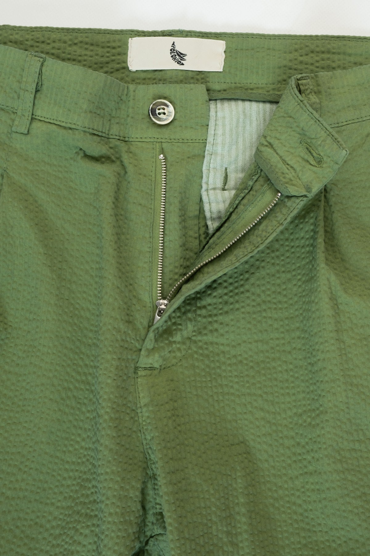 Pantalón Seersucker Verde - Polonio Uruguay
