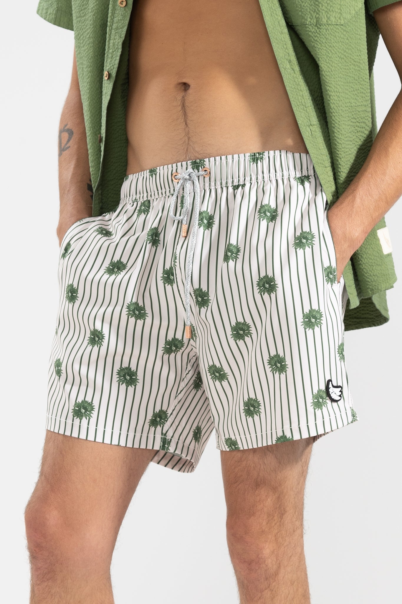 Short de Baño Bloomline Classic Olive - Polonio Uruguay