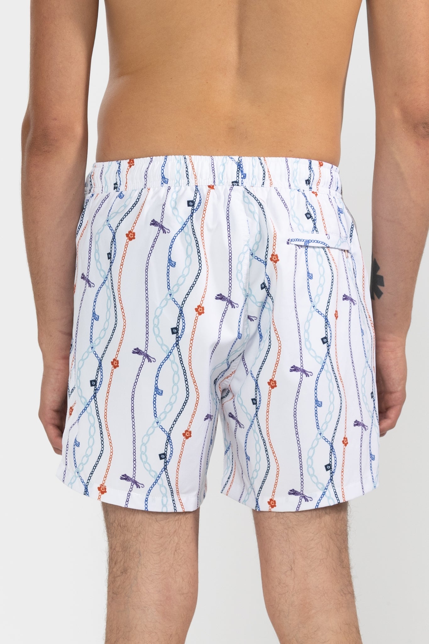 Short de Baño Chain Gang Classic White - Polonio Uruguay