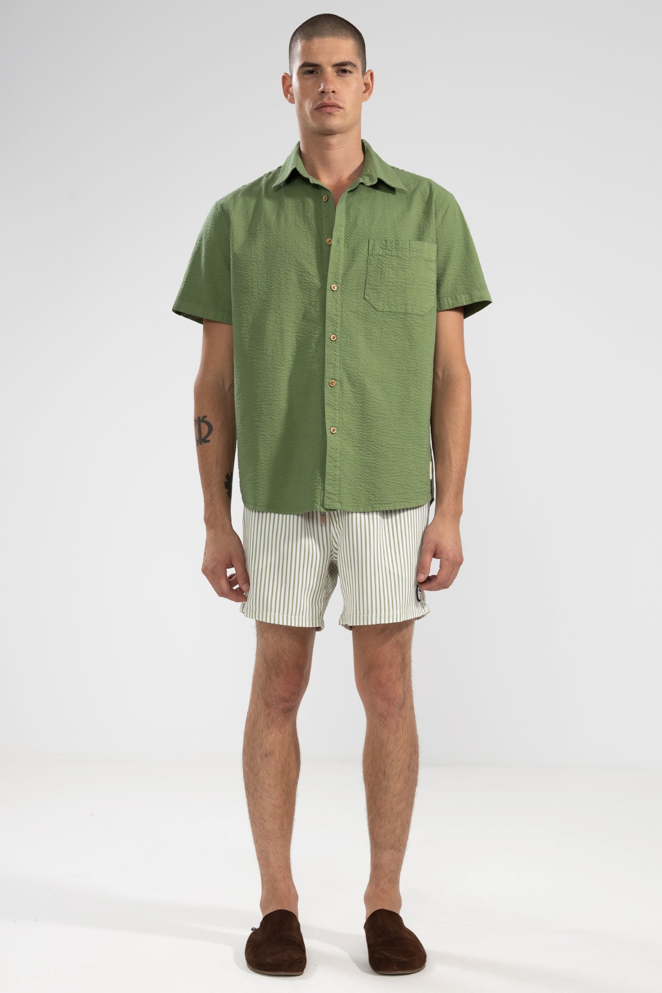 Short de Baño La Huella Classic Pistachio - Polonio Uruguay