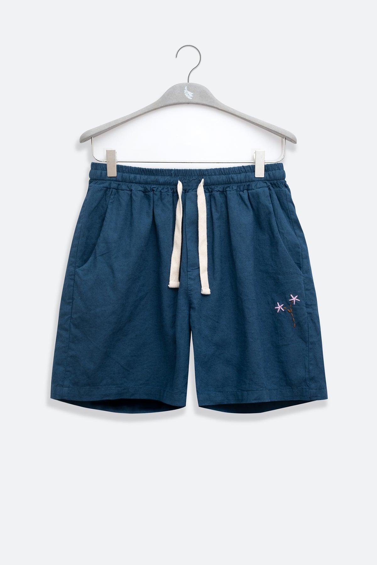 FLORAL LINEN SHORTS