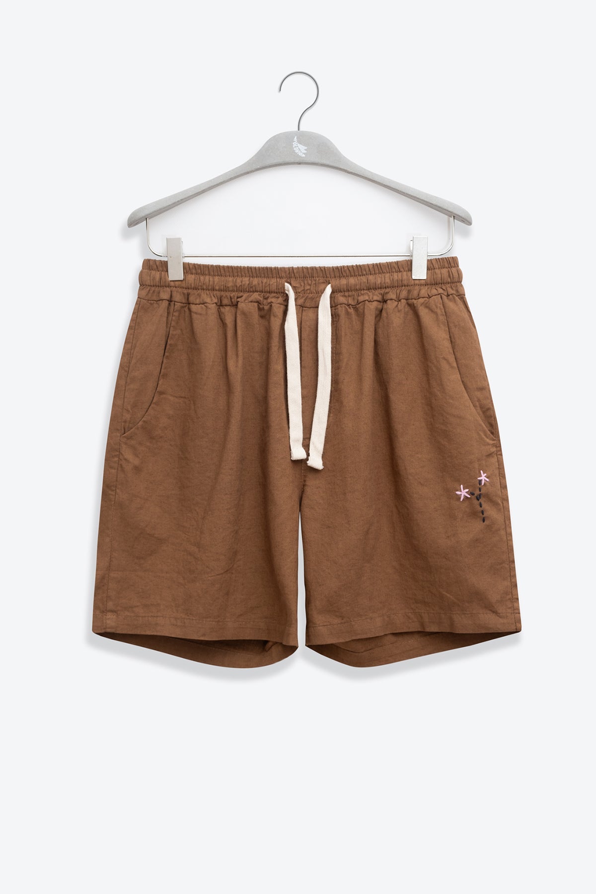 FLORAL LINEN SHORTS