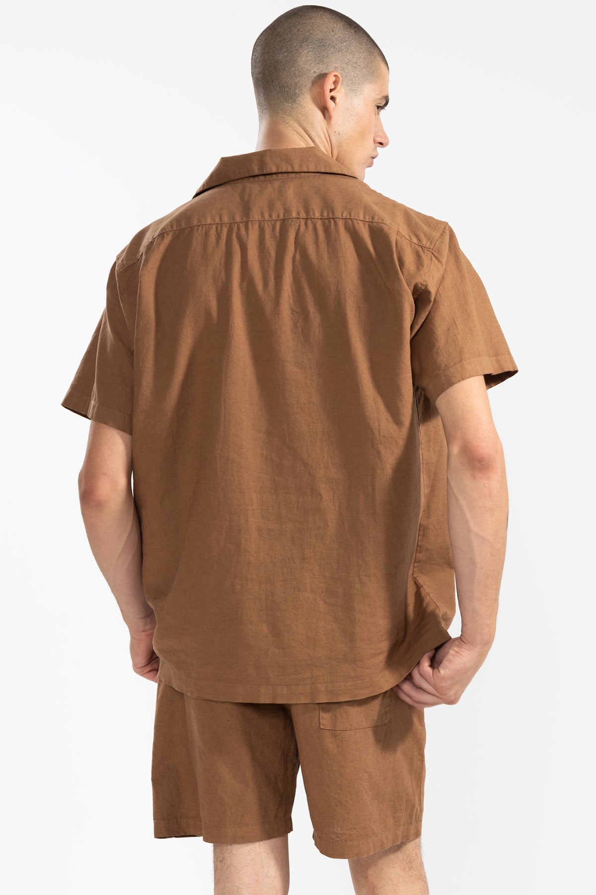 FLORAL CAMP-COLLAR BOXY SHIRT