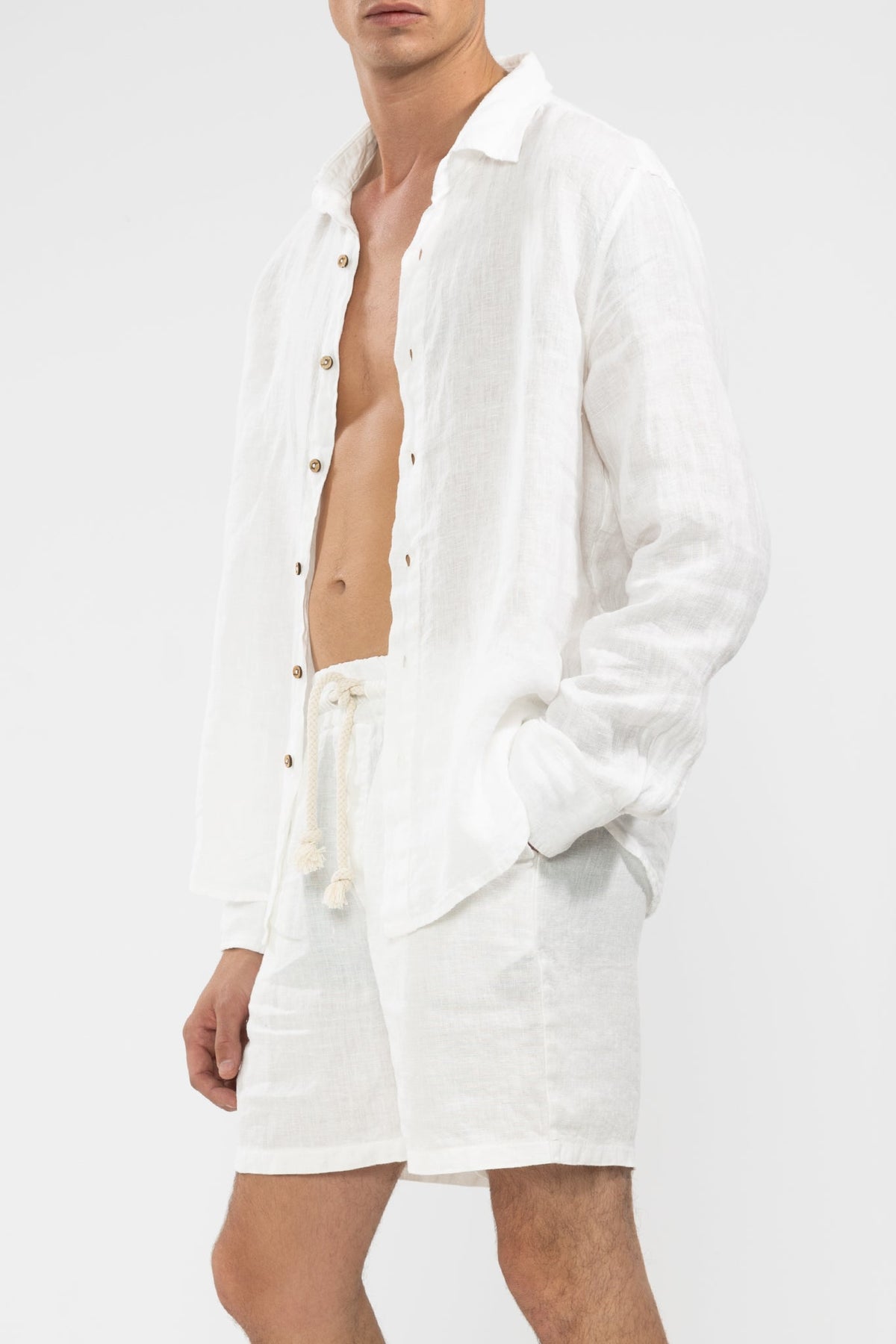 Short 100% Lino Premium Casapueblo Shorts Polonio UY