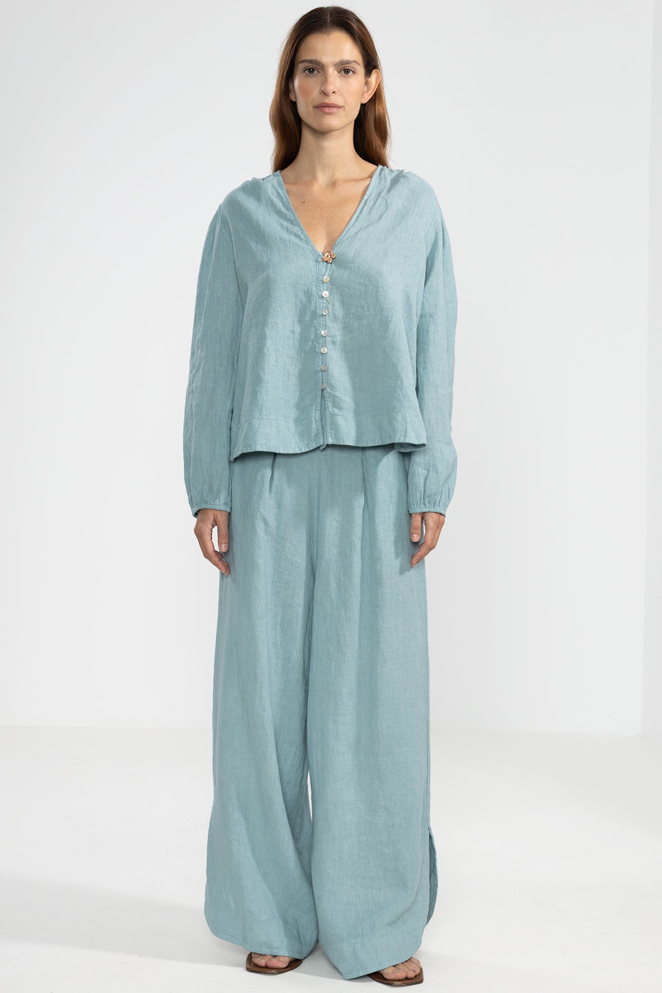 Vale Pants Aqua - Polonio Uruguay