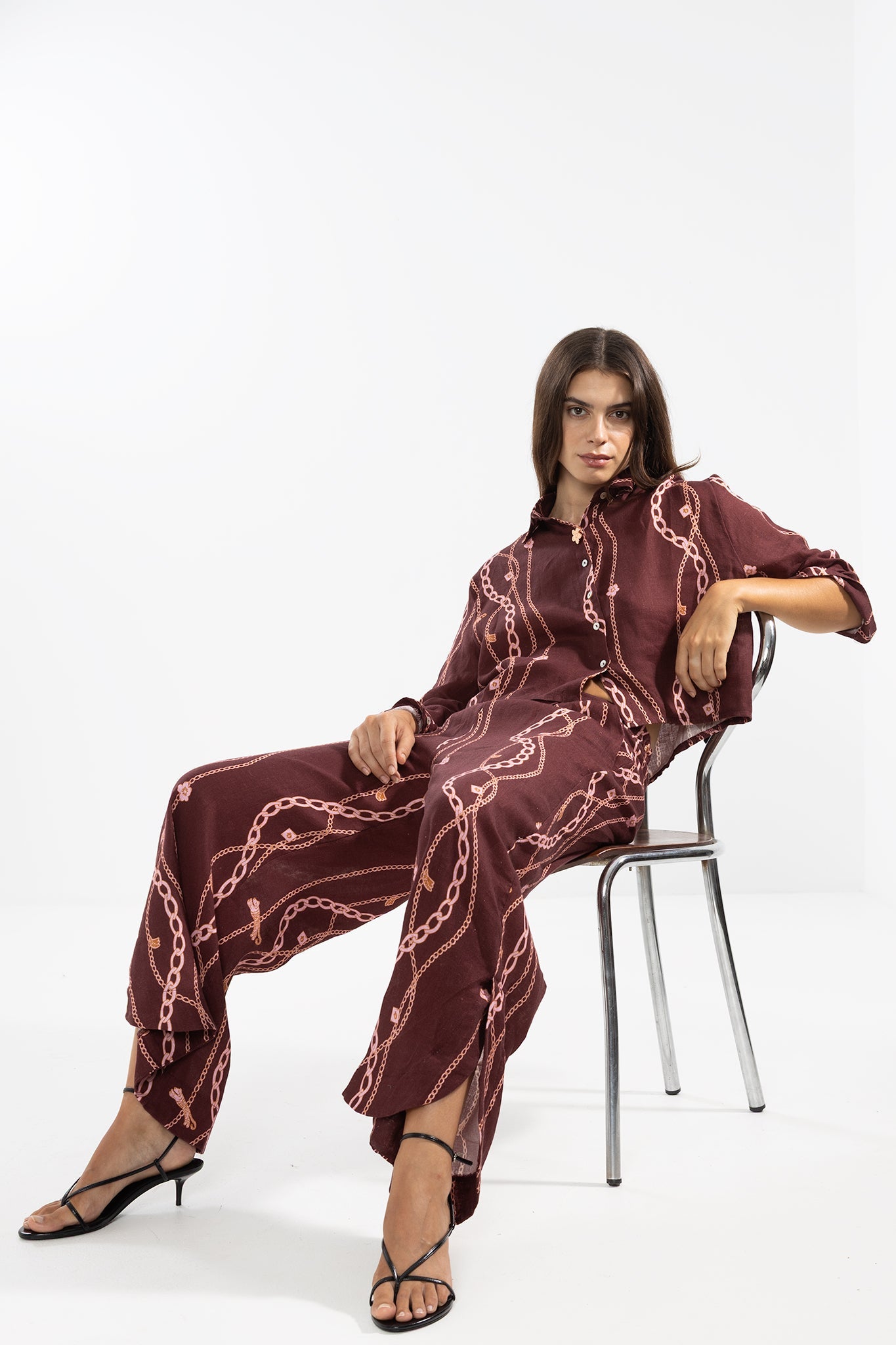 Vale Pants Chain Gang Merlot - Polonio Uruguay