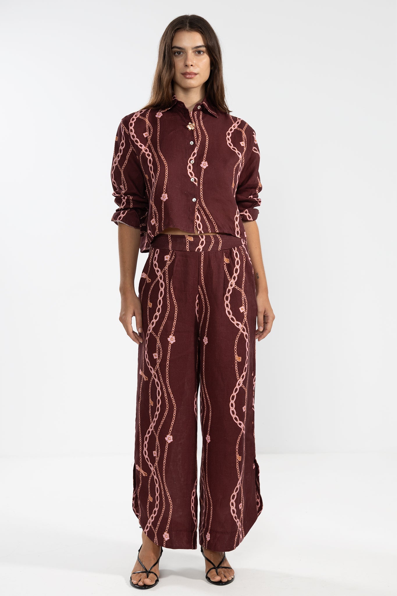 Vale Pants Chain Gang Merlot - Polonio Uruguay