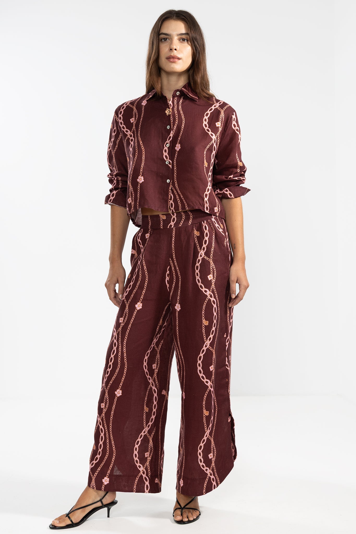 Vale Pants Chain Gang Merlot - Polonio Uruguay