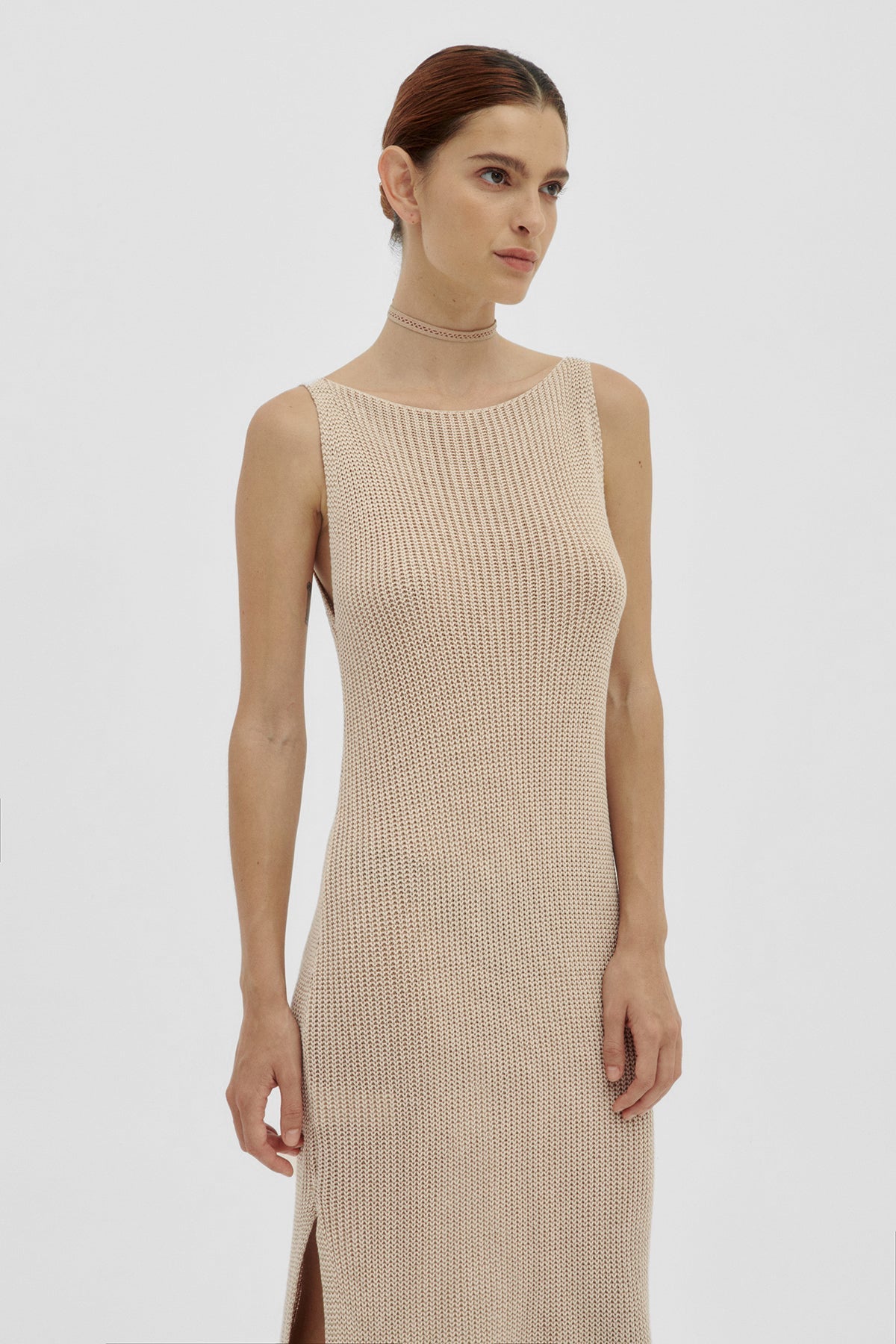 Vestido Eli Tejido Latte - Polonio Uruguay