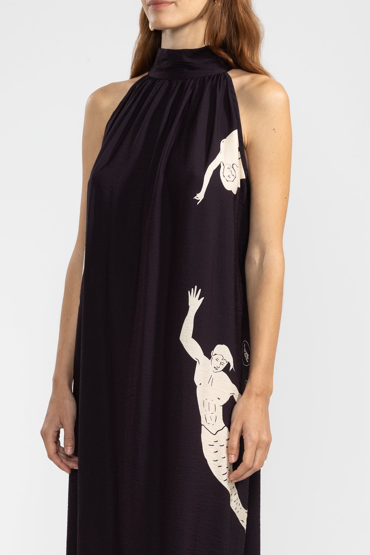 Vestido Halter Michu Mermaid Black - Polonio Uruguay