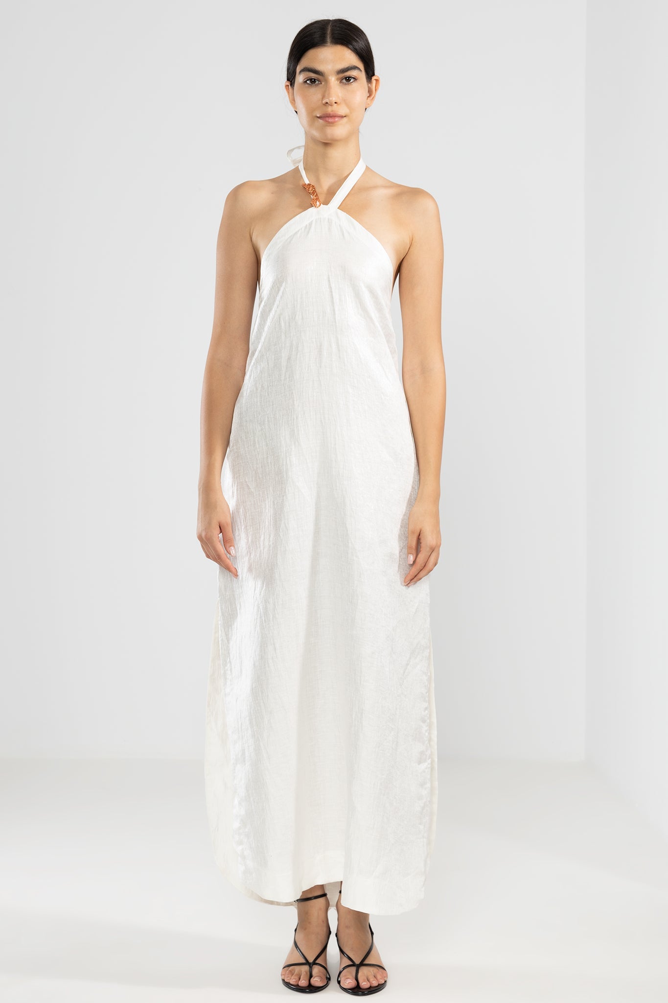 Vestido Halter Vale Blanco - Polonio Uruguay