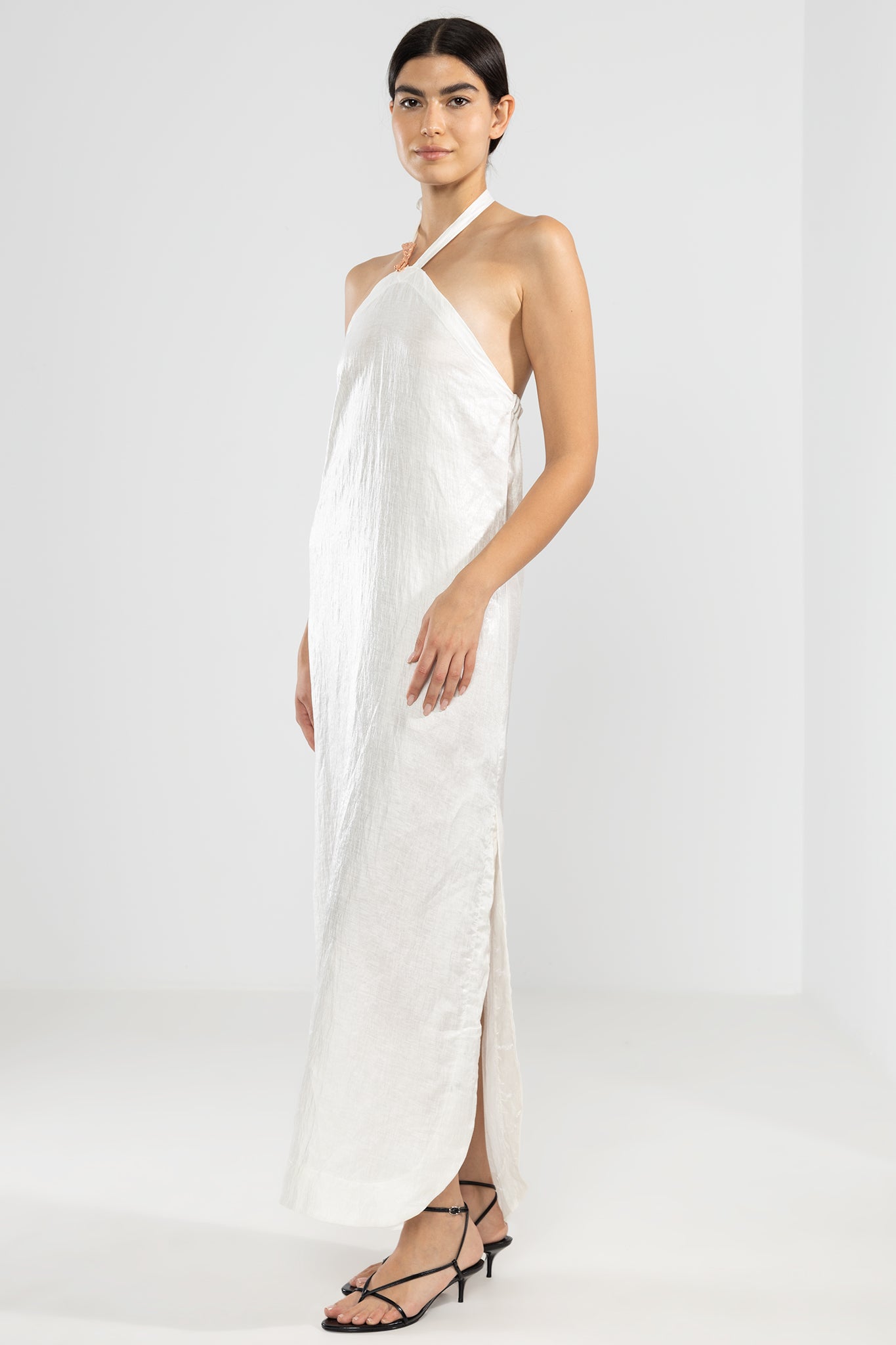 Vestido Halter Vale Blanco - Polonio Uruguay