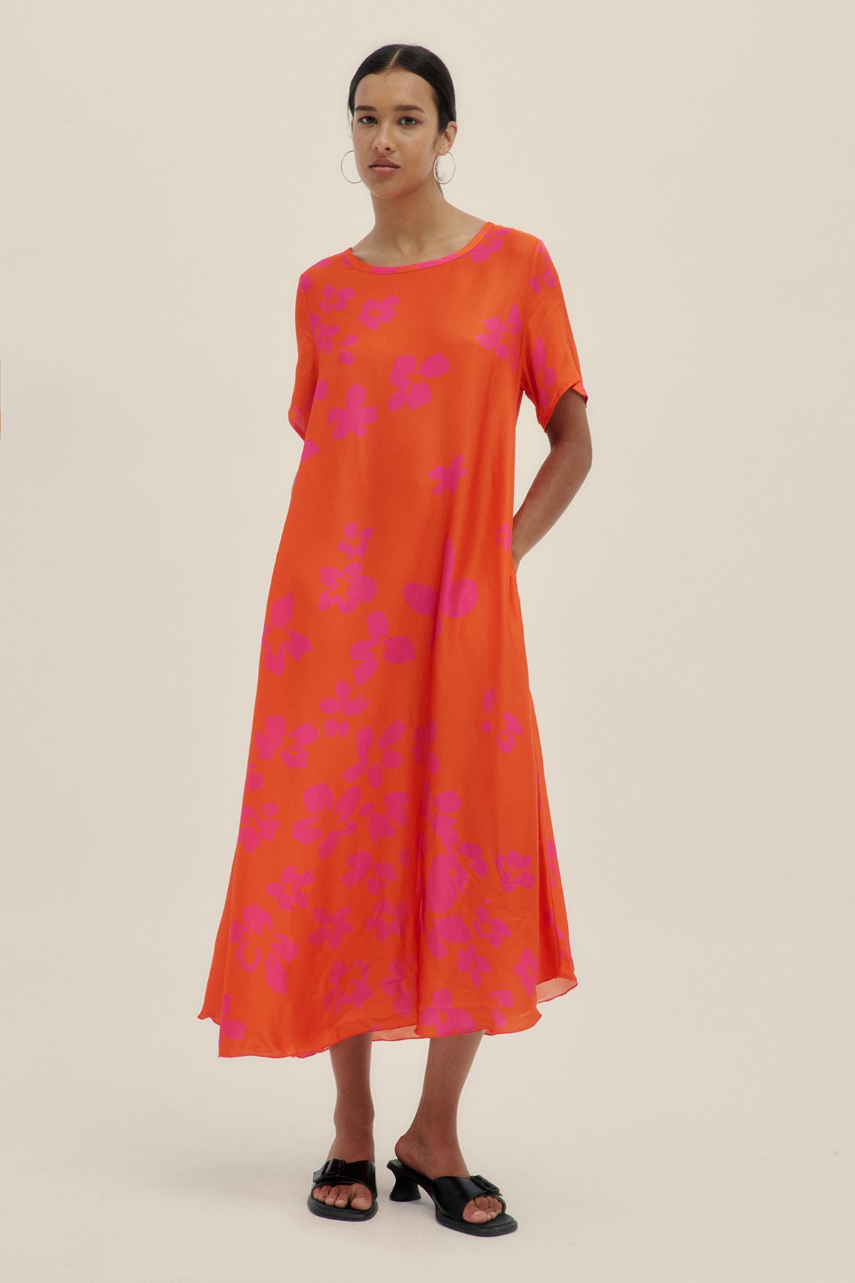 Blossom Red Fefe Dress - Polonio
