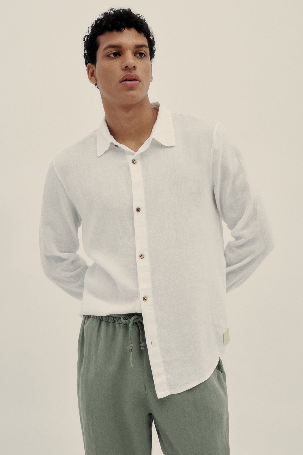 Casapueblo Long Sleeve Linen Shirt - Polonio