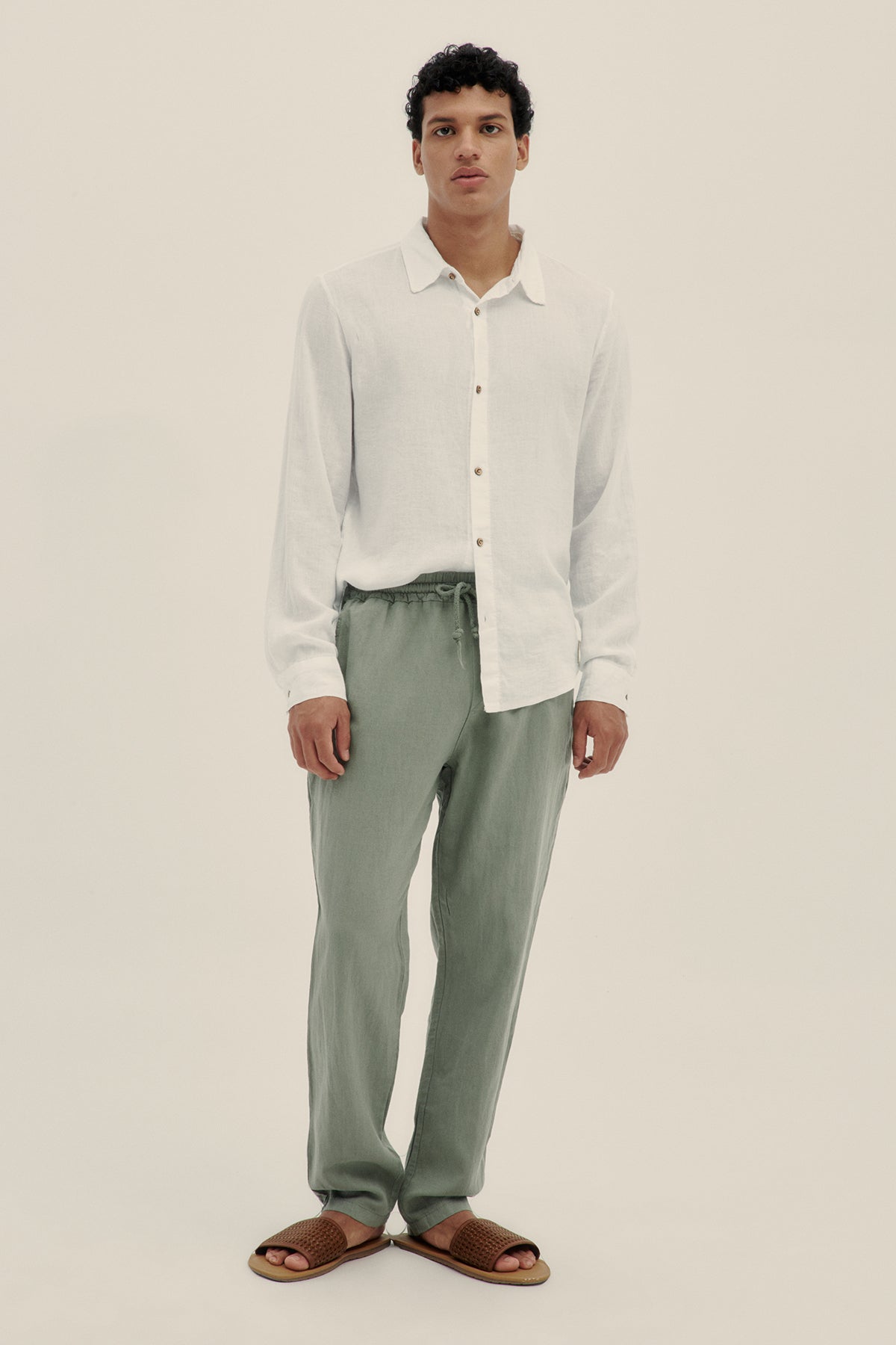 Casapueblo Long Sleeve Linen Shirt - Polonio