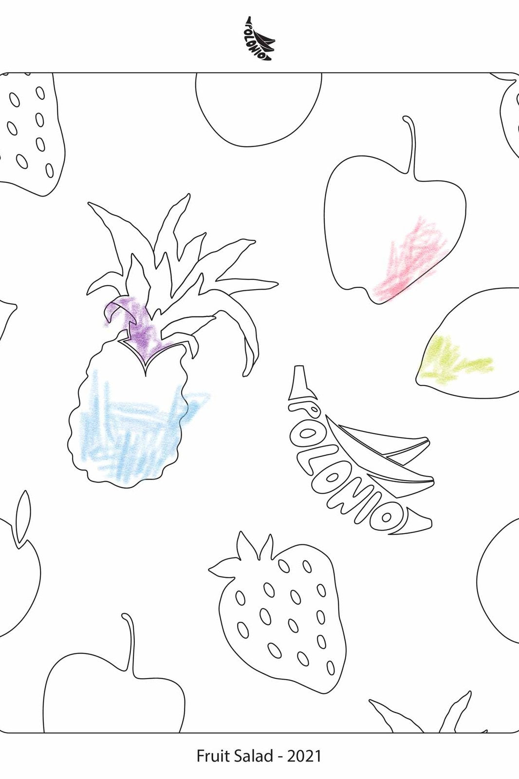 Fruit Salad Coloring Page