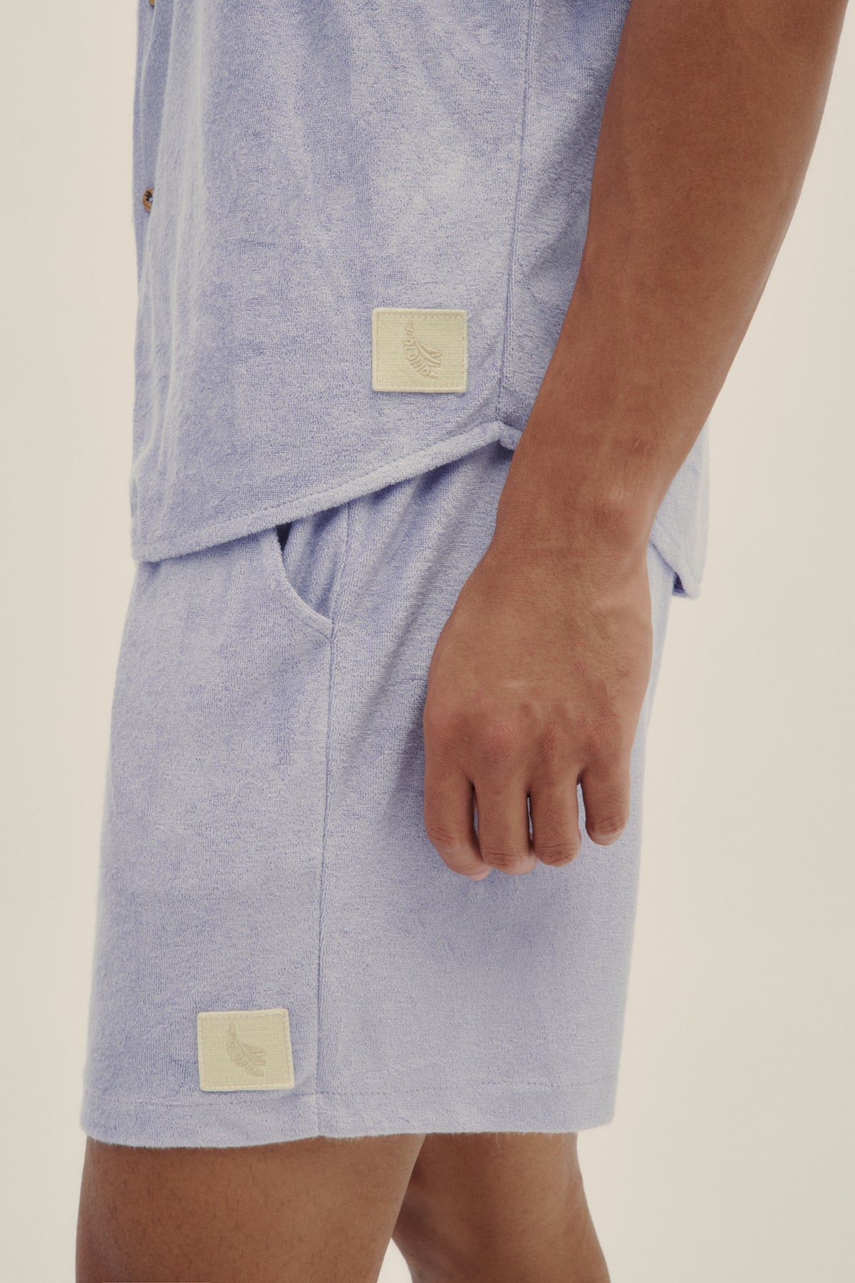 Lavender Towel Shorts - Polonio