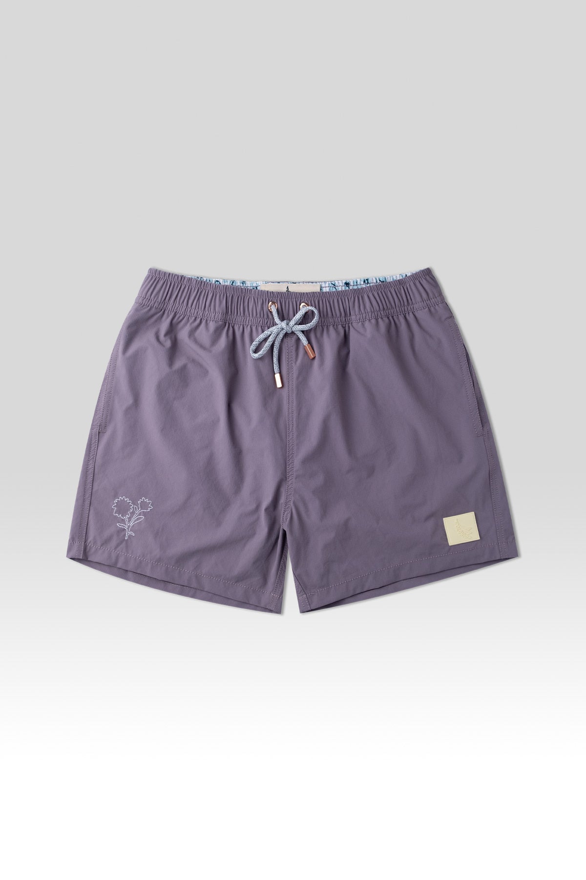 Short de Baño Classic Embroided Purple - Polonio