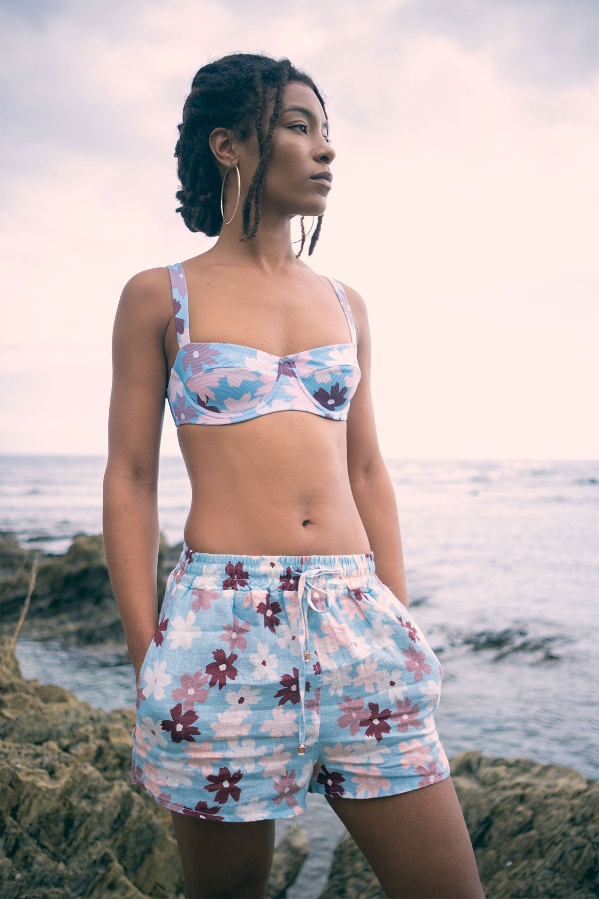 Vintage Bikini Top Flowerbed